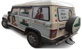 Bolero van branding